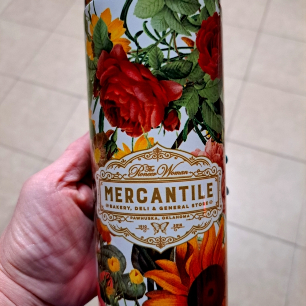 Pioneer woman mercantile coffee tumbler